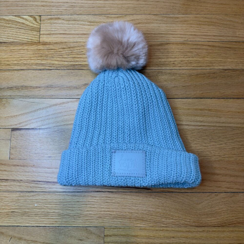 Blue Monochromed Love Your Melon Pom Hat